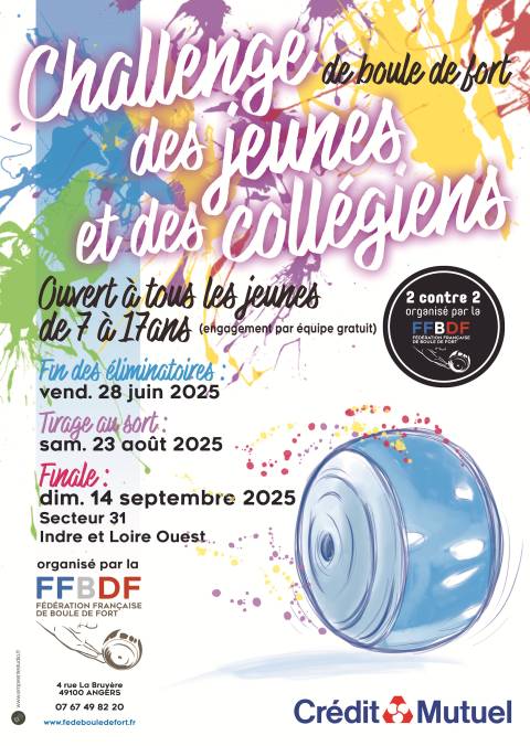 Affiche A4 ChallengeJeunesEtCollegiens FFBDF 25